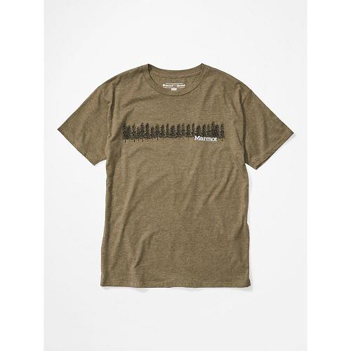 Marmot Forest Clothes - Mens T-Shirts Brown CA1298437 Canada